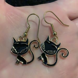 🖤🖤🖤Black Cat Earrings 🐈‍⬛🐈‍⬛Halloween